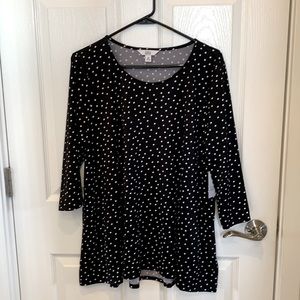 Polka dot blouse. NWT